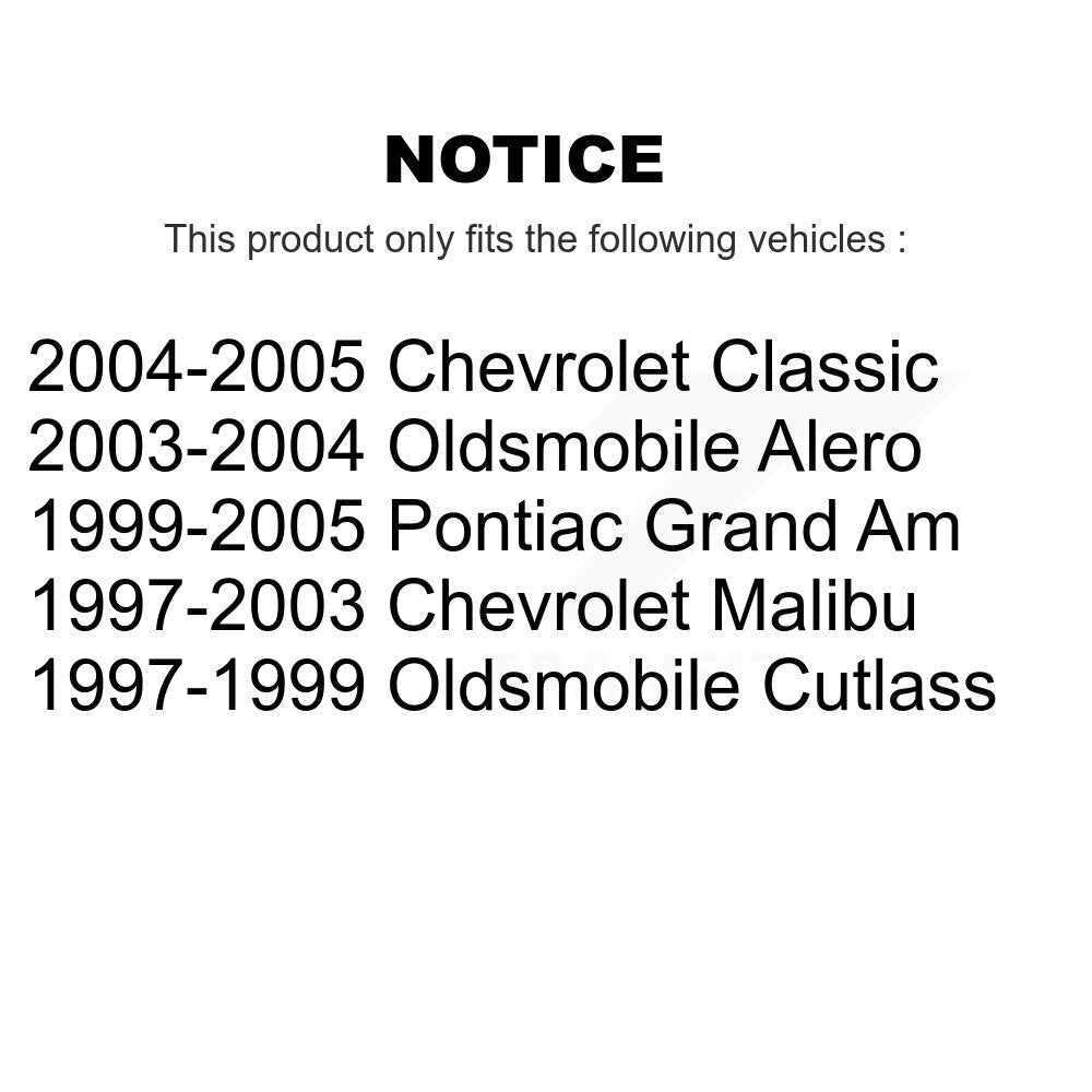 Ceramic Disc Brake Pads Front Rear Kit For Pontiac Grand Am Chevrolet Malibu