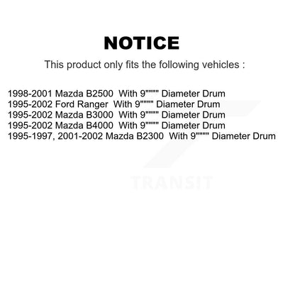 Semi-Metallic Disc Brake Pads Front Rear Kit For Ford Ranger Mazda B4000 B3000