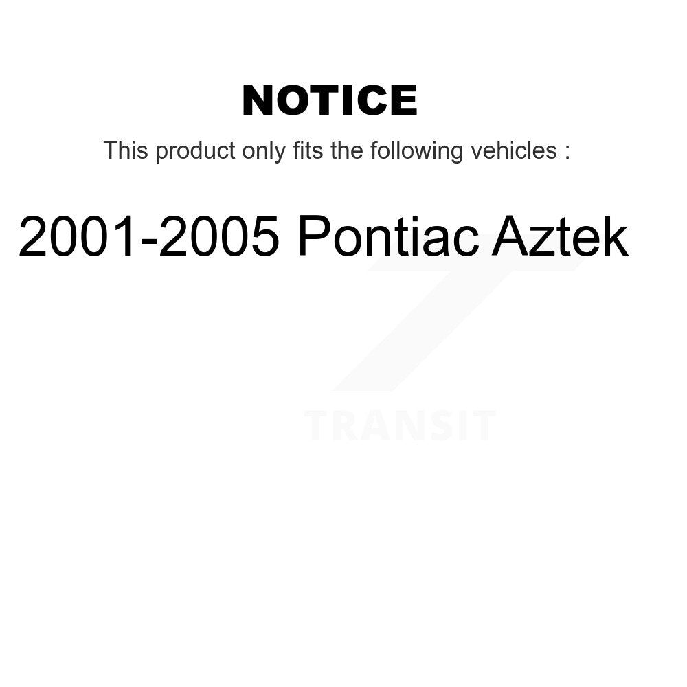 Semi-Metallic Disc Brake Pads Front Rear Kit For 2001-2005 Pontiac Aztek