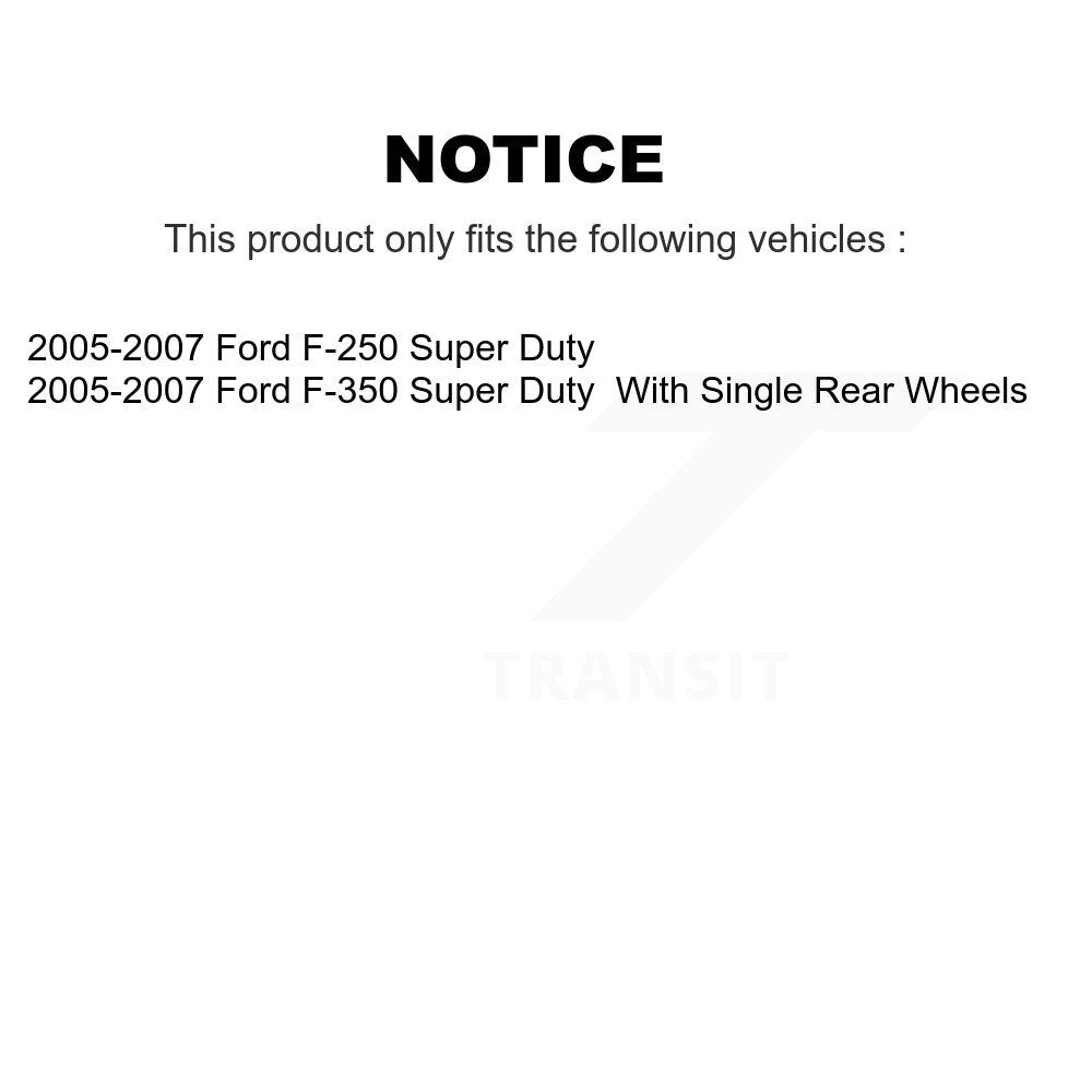 Semi-Metallic Disc Brake Pads Front Rear Kit For Ford F-350 Super Duty F-250