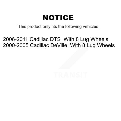 Semi-Metallic Ceramic Disc Brake Pads Front Rear Kit For Cadillac DTS DeVille