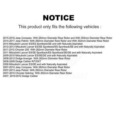 Ceramic Disc Brake Pads Front Rear Kit For Jeep Patriot Mitsubishi Lancer Dodge