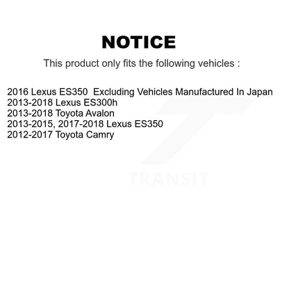 Ceramic Disc Brake Pads Front Rear Kit For Toyota Camry Lexus ES350 Avalon