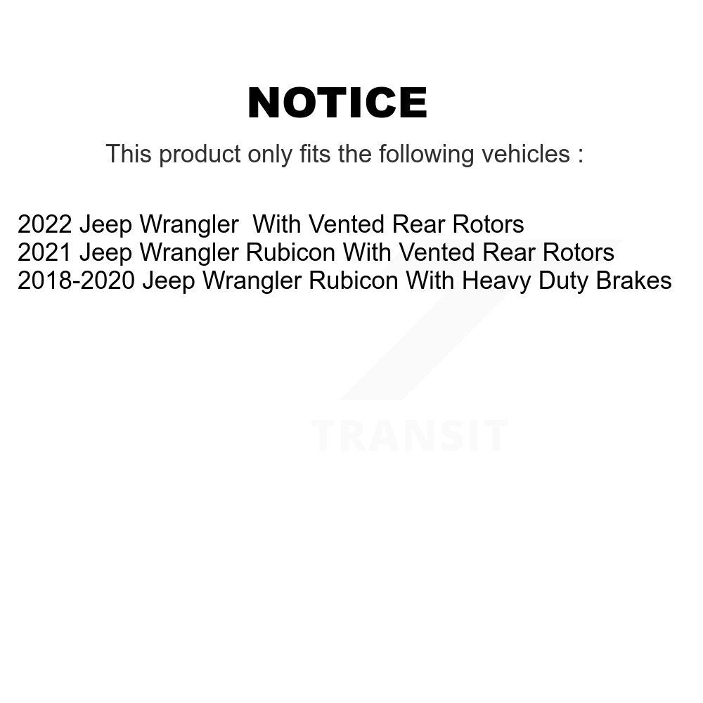 Ceramic Disc Brake Pads Front Rear Kit For Jeep Wrangler