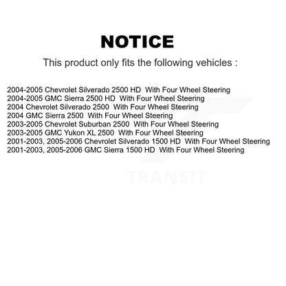 Ceramic Disc Brake Pads Front Rear Kit For GMC Chevrolet Sierra 2500 HD 1500 XL