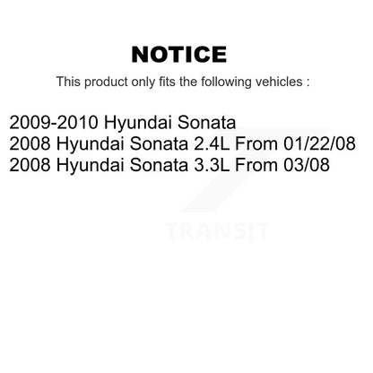 Ceramic Disc Brake Pads Front Rear Kit For Hyundai Sonata