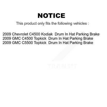 Semi-Metallic Disc Brake Pads Front Rear Kit For 2009 GMC Chevrolet C4500 Kodiak