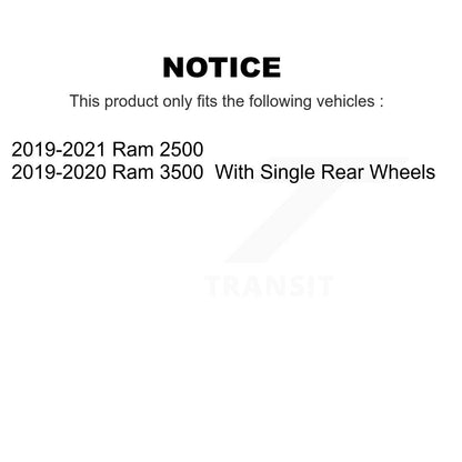 Semi-Metallic Disc Brake Pads Front Rear Kit For Ram 2500 3500