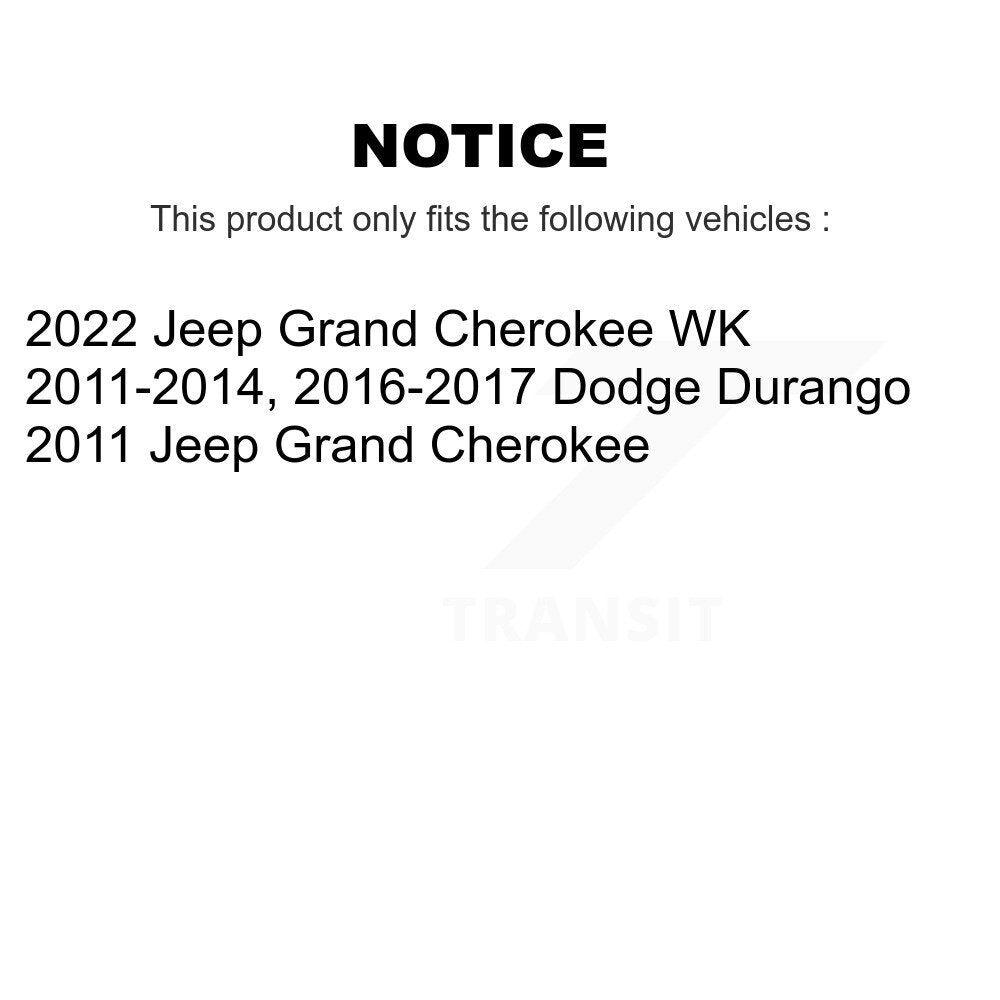 Ceramic Disc Brake Pads Front Rear Kit For Dodge Durango Jeep Grand Cherokee WK