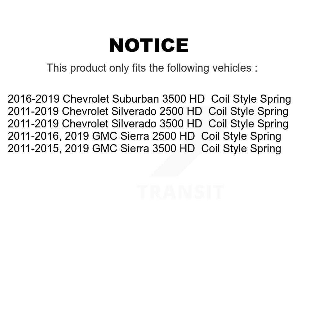 Ceramic Disc Brake Pads Front Rear Kit For Chevrolet GMC Silverado 2500 HD 3500