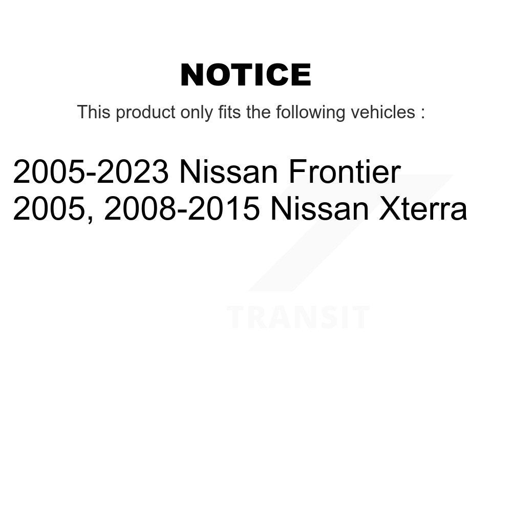 Ceramic Disc Brake Pads Front Rear Kit For Nissan Frontier Xterra