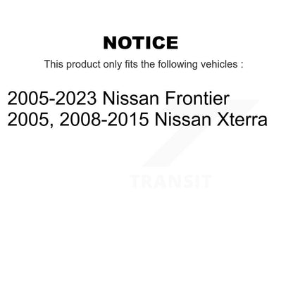 Ceramic Disc Brake Pads Front Rear Kit For Nissan Frontier Xterra