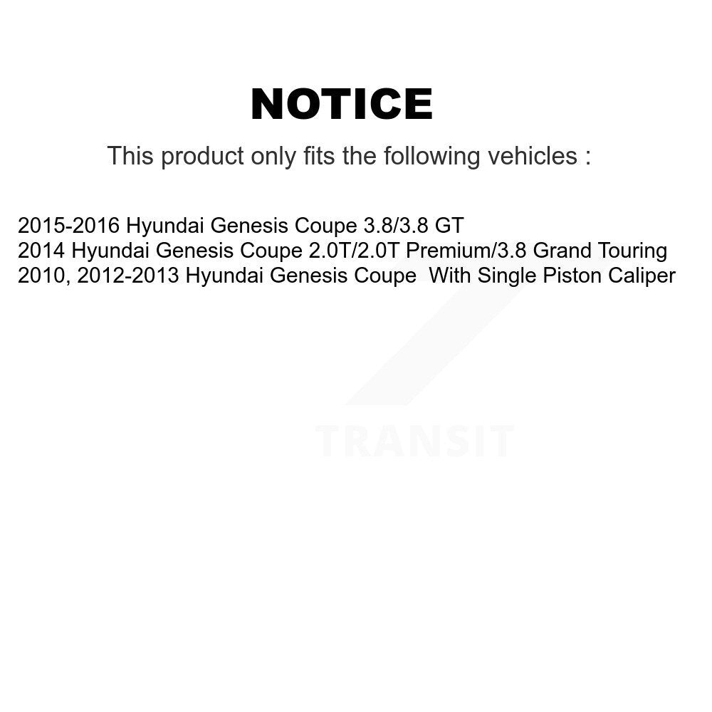 Ceramic Disc Brake Pads Front Rear Kit For Hyundai Genesis Coupe