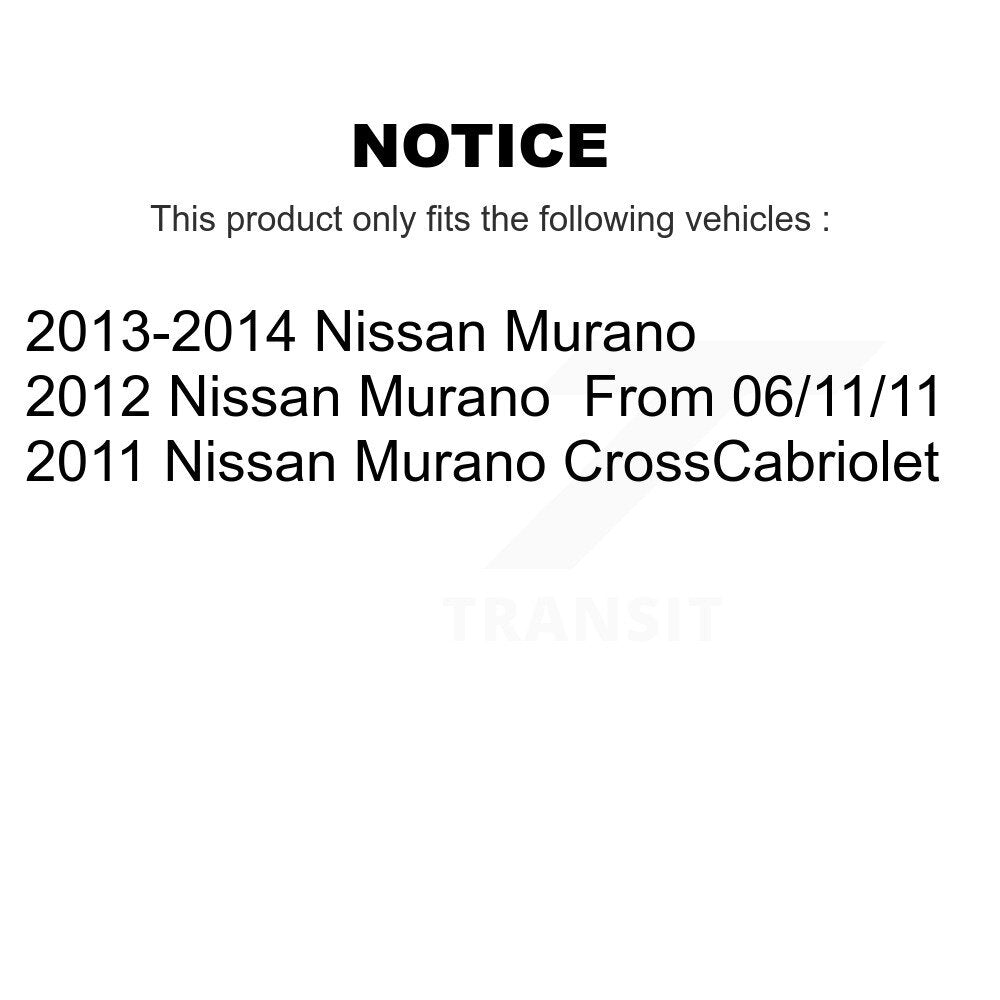 Semi-Metallic Ceramic Disc Brake Pads Front Rear Kit For Nissan Murano
