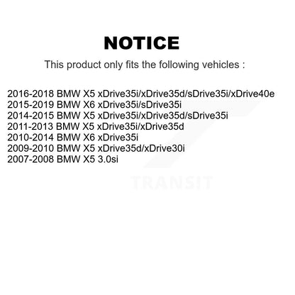 Semi-Metallic Disc Brake Pads Front Rear Kit For BMW X5 X6