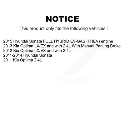 Ceramic Disc Brake Pads Front Rear Kit For Hyundai Sonata Kia Optima