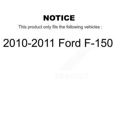 Ceramic Semi-Metallic Disc Brake Pads Front Rear Kit For 2010-2011 Ford F-150