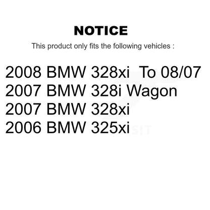 Semi-Metallic Disc Brake Pads Front Rear Kit For BMW 328xi 328i 325xi