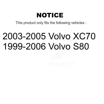 Semi-Metallic Disc Brake Pads Front Rear Kit For Volvo XC70 S80