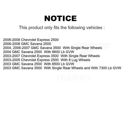 Ceramic Disc Brake Pads Front Rear Kit For Chevrolet GMC Express 2500 3500