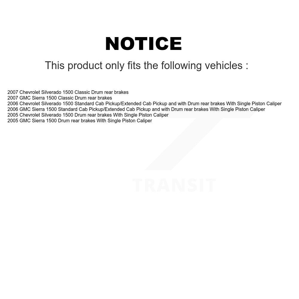 Semi-Metallic Disc Brake Pads Front Rear Kit For Chevrolet GMC Silverado 1500