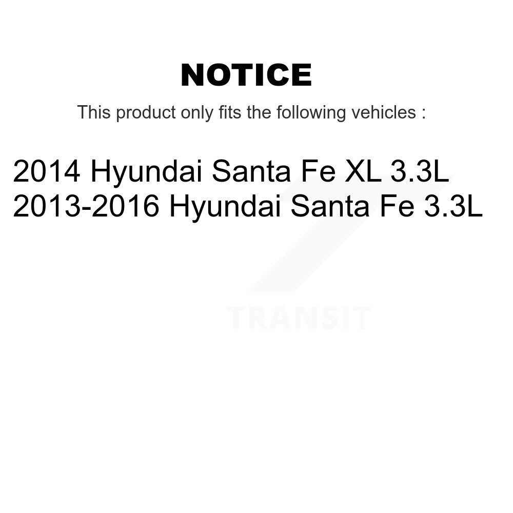 Ceramic Disc Brake Pads Front Rear Kit For Hyundai Santa Fe XL 3.3L