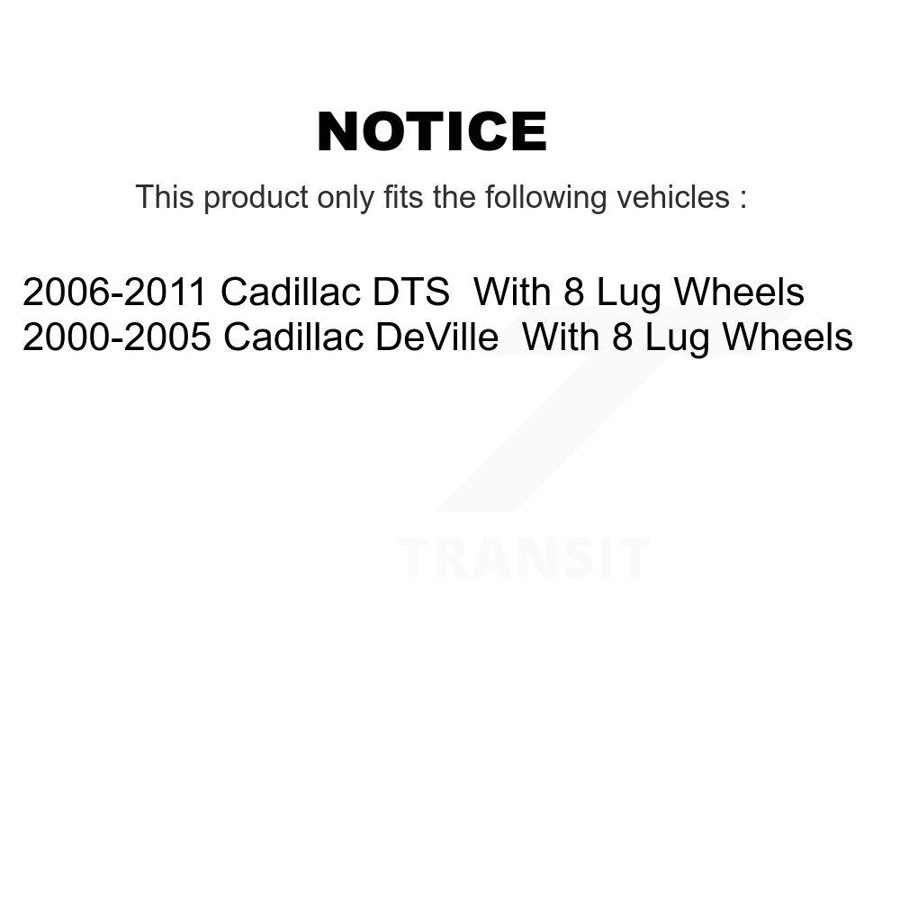 Ceramic Disc Brake Pads Front Rear Kit For Cadillac DTS DeVille