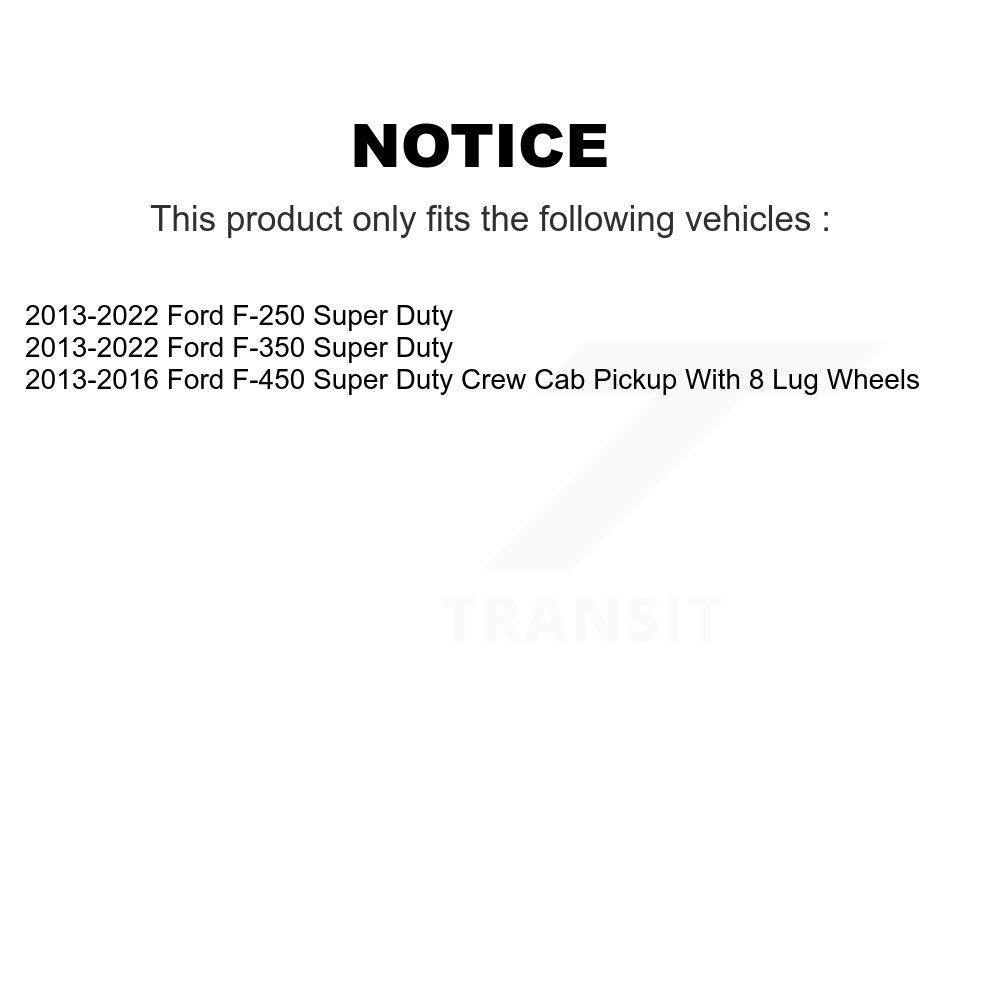 Semi-Metallic Disc Brake Pads Front Rear Kit For Ford F-350 Super Duty F-250
