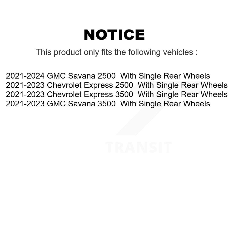 Semi-Metallic Disc Brake Pads Front Rear Kit For GMC Chevrolet Savana 2500 3500