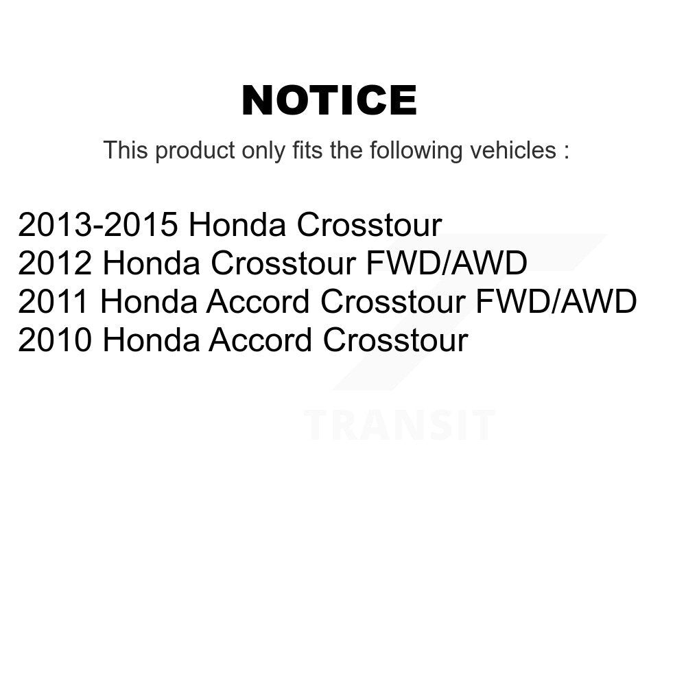 Ceramic Disc Brake Pads Front Rear Kit For Honda Accord Crosstour