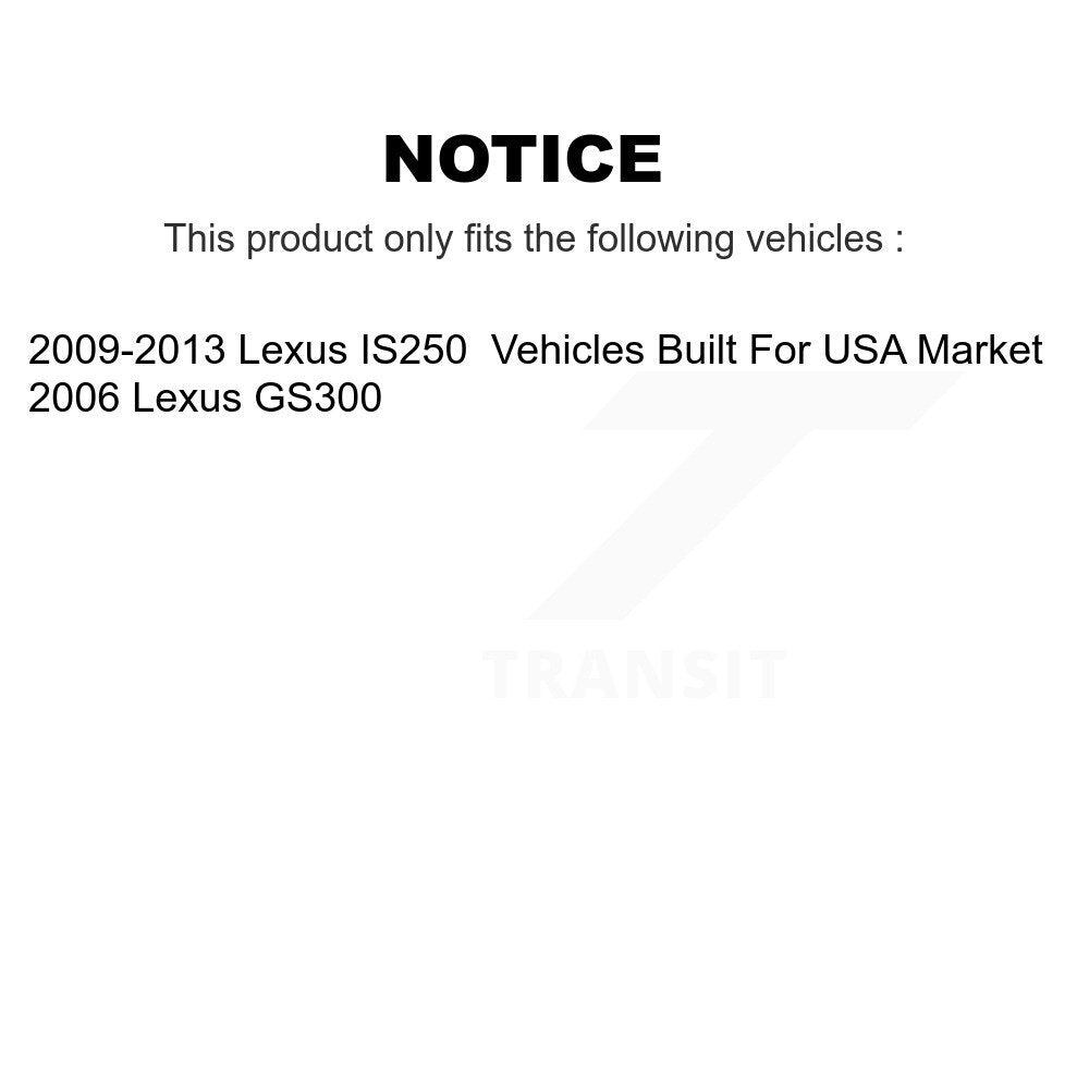 Ceramic Disc Brake Pads Front Rear Kit For Lexus IS250 GS300