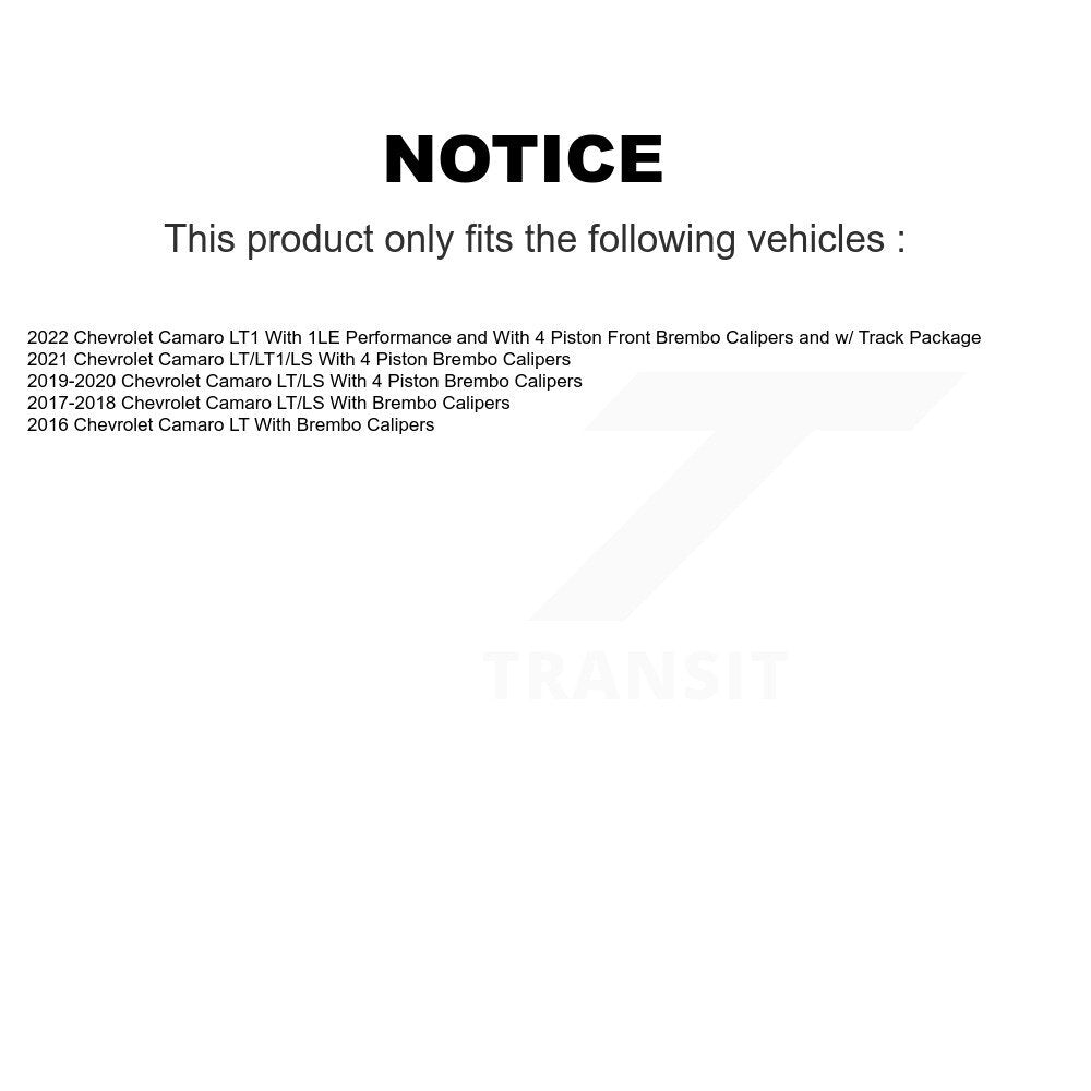 Semi-Metallic Ceramic Disc Brake Pads Front Rear Kit For Chevrolet Camaro