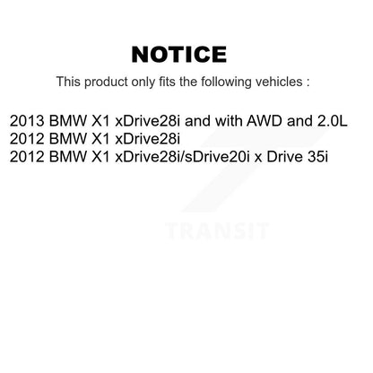 Ceramic Disc Brake Pads And Wear Sensors Front Rear Kit For BMW X1
