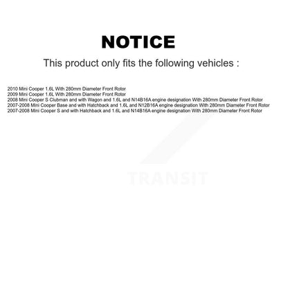 Ceramic Disc Brake Pads And Wear Sensors Front Rear Kit For Mini Cooper