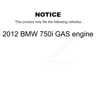 Ceramic Disc Brake Pad & Wear Sensor Front Rear Kit For 2012 BMW 750i GAS engine