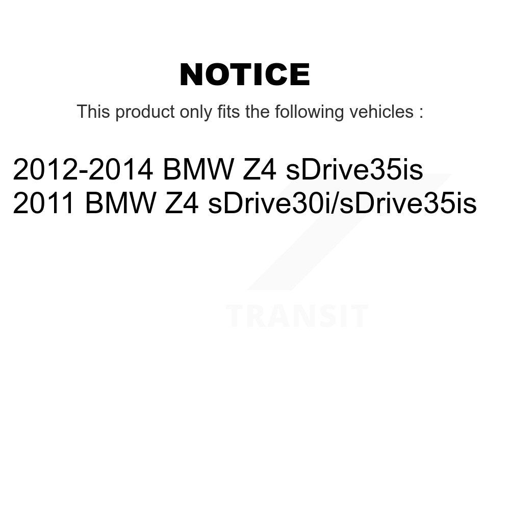 Ceramic Disc Brake Pads And Wear Sensors Front Rear Kit For BMW Z4