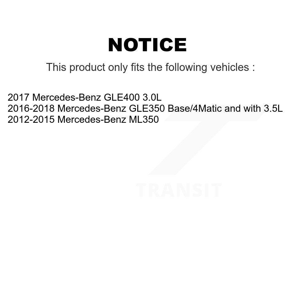 Ceramic Disc Brake Pad Wear Sensor Front Rear Kit For Mercedes-Benz ML350 GLE350
