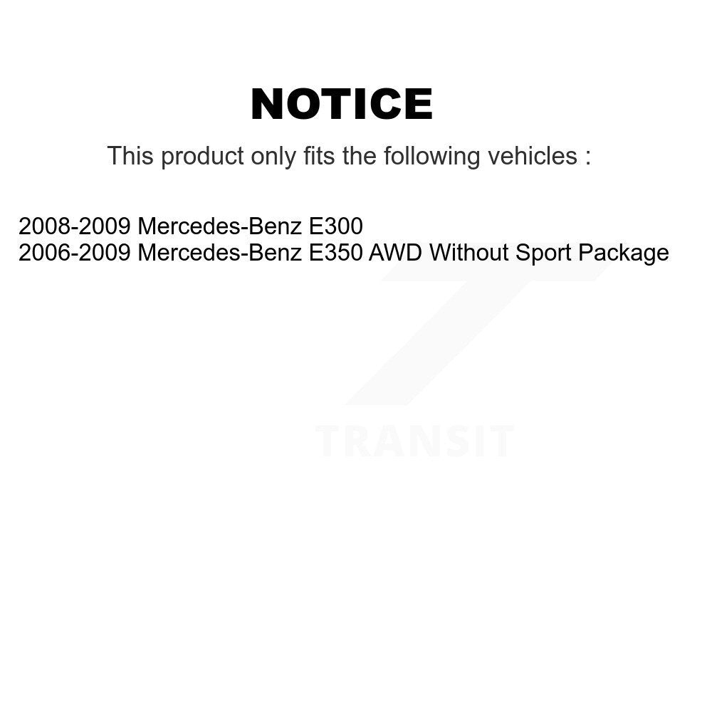 Ceramic Disc Brake Pads & Wear Sensor Front Rear Kit For Mercedes-Benz E350 E300