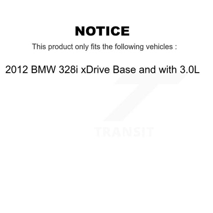 Ceramic Brake Pads Wear Sensor Front Rear Kit For BMW 328i xDrive Base with 3.0L