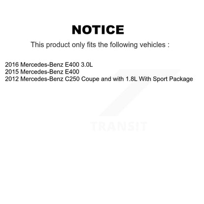 Ceramic Disc Brake Pads And Wear Sensors Front Kit For Mercedes-Benz C250 E400