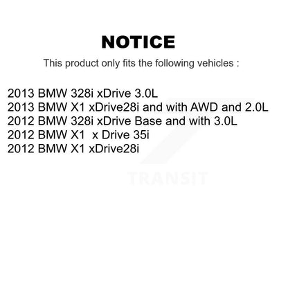 Ceramic Disc Brake Pads And Wear Sensors Front Kit For BMW 328i xDrive X1