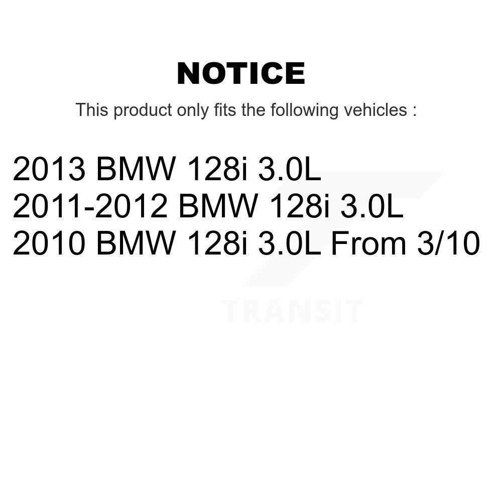 Ceramic Disc Brake Pads And Wear Sensors Front Kit For BMW 128i 3.0L