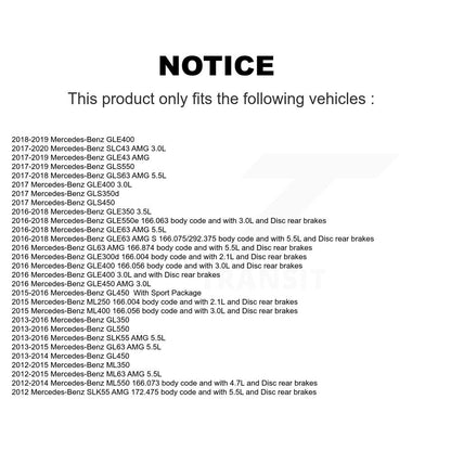 Ceramic Brake Pad Wear Sensor Rear Kit For Mercedes-Benz ML350 GLE400 GLE350 AMG