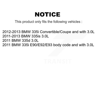 Ceramic Disc Brake Pads And Wear Sensors Rear Kit For BMW 335i 335is 335d