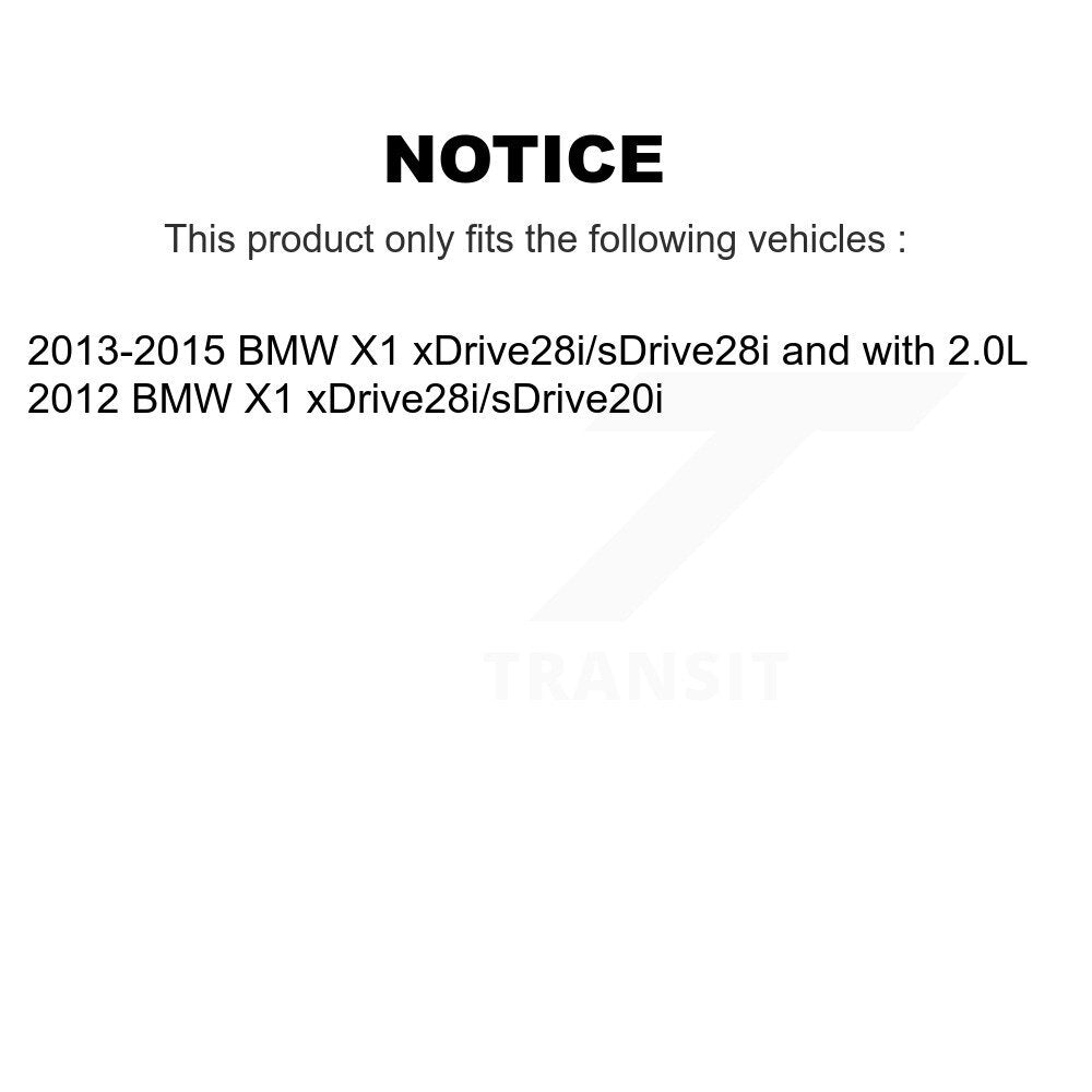 Ceramic Disc Brake Pads And Wear Sensors Rear Kit For BMW X1
