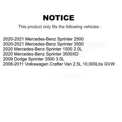 Ceramic Brake Pad Wear Sensor Front Kit For Mercedes-Benz Sprinter 2500 3500 Van