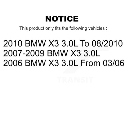 Ceramic Disc Brake Pads And Wear Sensors Front Rear Kit For BMW X3 3.0L