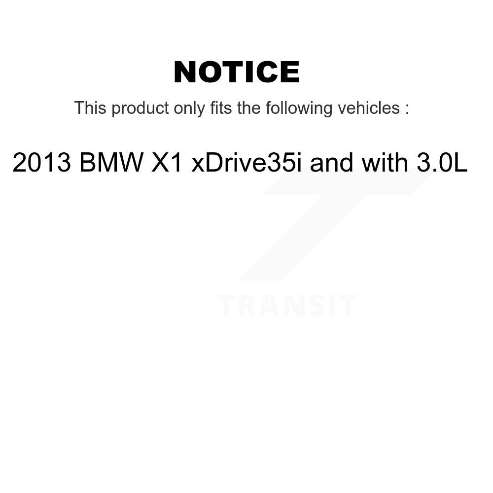 Ceramic Disc Brake Pad Wear Sensor Front Kit For 2013 BMW X1 xDrive35i with 3.0L