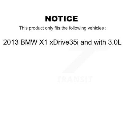 Ceramic Disc Brake Pad Wear Sensor Front Kit For 2013 BMW X1 xDrive35i with 3.0L