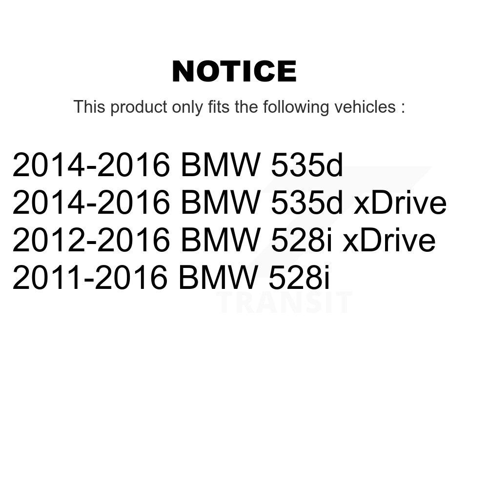 Ceramic Disc Brake Pads And Wear Sensors Rear Kit For BMW 528i xDrive 535d